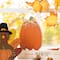 Glitzhome® 7" Thanksgiving Wooden Pumpkin, Turkey & Croissant Table Décor Set